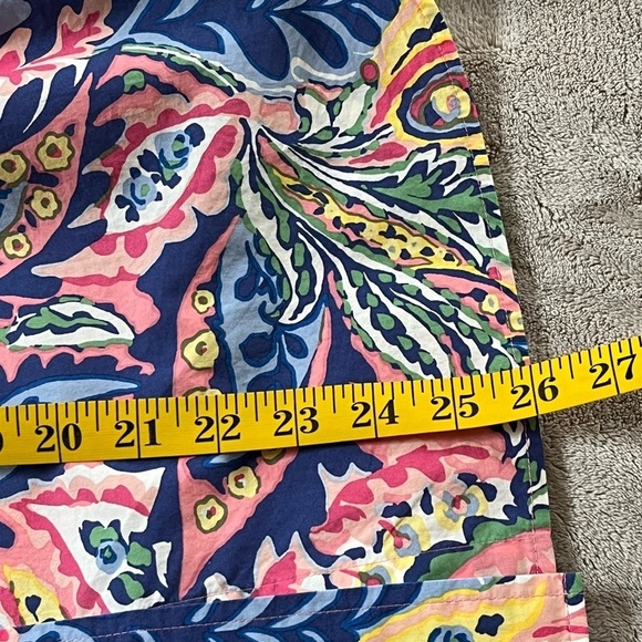 Talbots Multicolored 100% Cotton Button-up Shirt Floral Leaf Paisley Size Small - Picture 13 of 13